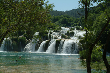 Unterer Wasserfall des Krka-Nationalparks